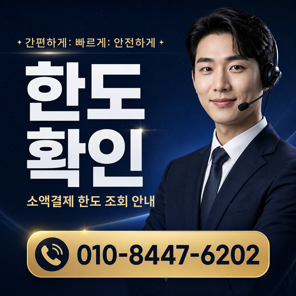 소액결제 한도 확인
